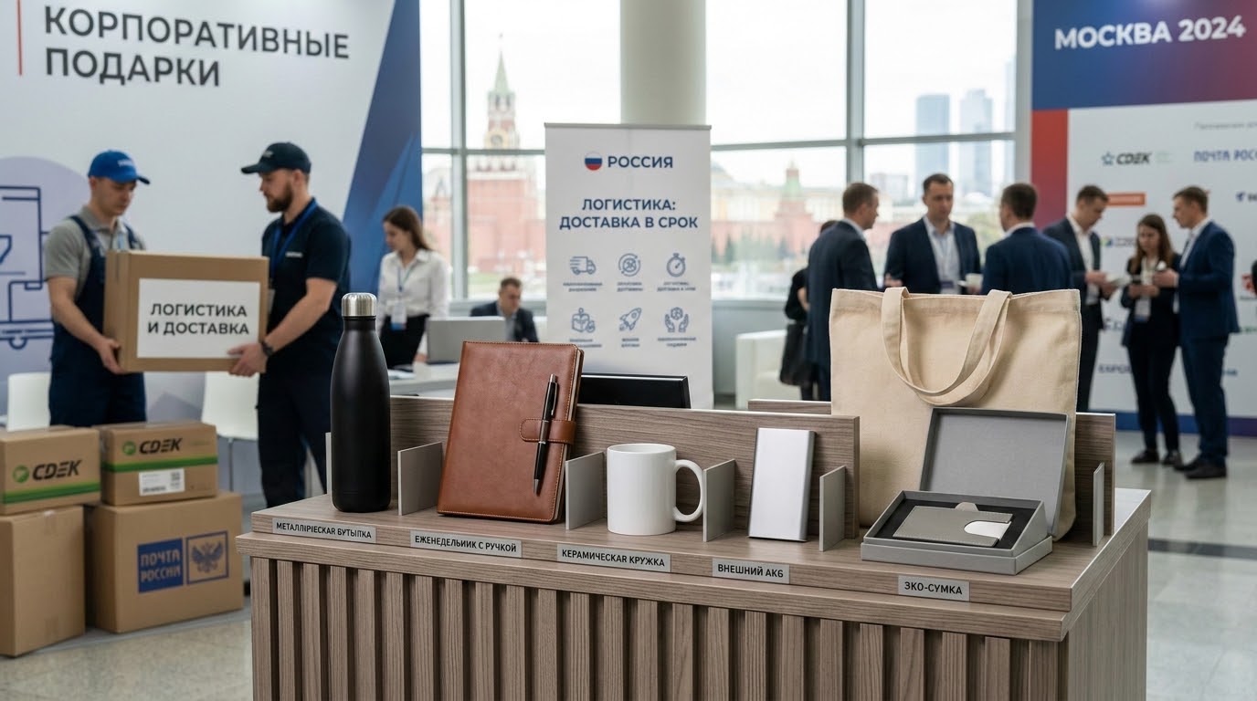 Каталог корпоративных подарков с нанесением логотипа и оптовые условия доставки по РФ