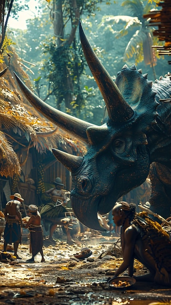 Битва с динозаврами в Большом Камне Jurassic World